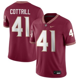 AJ Cottrill Noles Stitched #41 Mens College Football Jersey - Garnet 487340-893