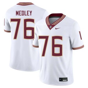 Adrian Medley Florida State #76 Men College Football Player Jerseys - White 155007-466