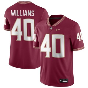 Amaree Williams Florida State #40 College Football Mens NCAA Jerseys - Garnet 282800-737