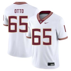 Andre Otto FSU Men's College Football #65 Stitched Jersey - White 613238-552