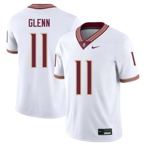 Brock Glenn Seminoles High School College Football Men #11 Jerseys - White 352428-133