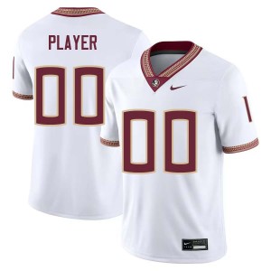 Custom FSU #00 College Football 2025-26 Mens Jerseys - White 830616-139
