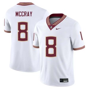 Deante McCray Florida State Seminoles Stitched Men's #8 College Football Jersey - White 318952-553