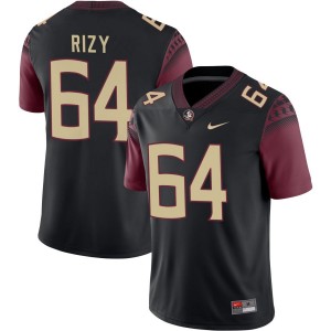 Jacob Rizy FSU Seminoles #64 College Football Men Embroidery Jerseys - Black 420831-933