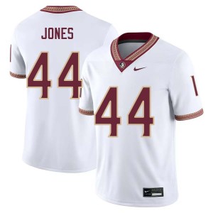 Jaden Jones Florida State College Football Men Game #44 Jersey - White 154071-912