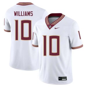 James Williams Florida State Seminoles #10 Mens College Football NCAA Jerseys - White 253915-262