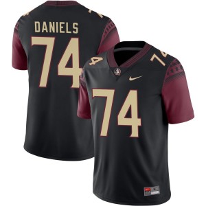 Jonathan Daniels FSU Men College Football #74 Alumni Jerseys - Black 853040-323
