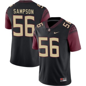 KJ Sampson Florida State Seminoles Mens Game College Football #56 Jersey - Black 585465-166