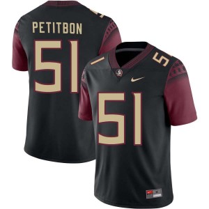 Luke Petitbon Florida State Seminoles Men's College Football #51 Limited Jerseys - Black 691285-885