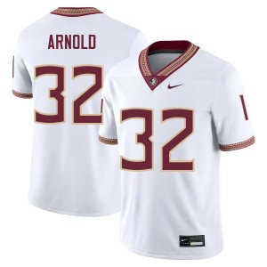Mason Arnold Seminoles Mens #32 Stitched College Football Jersey - White 145088-135