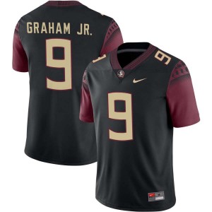 Omar Graham Jr. FSU Seminoles Men University #9 College Football Jersey - Black 102898-258