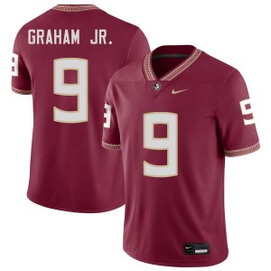 Omar Graham Jr. Florida State Embroidery College Football Men #9 Jerseys - Garnet 201910-101