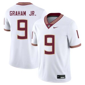 Omar Graham Jr. Florida State College Football #9 Limited Mens Jersey - White 805770-197