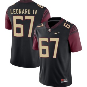 Richie Leonard IV Florida State Seminoles #67 Men's 2025 College Football Jersey - Black 849022-591
