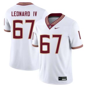 Richie Leonard IV Seminoles College Football Men's #67 NCAA Jersey - White 511475-760