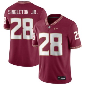 Samuel Singleton Jr. FSU #28 Official College Football Men Jersey - Garnet 483491-847