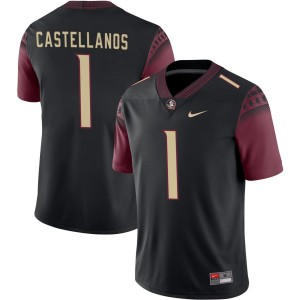 Tommy Castellanos Noles #1 High School College Football Mens Jersey - Black 490644-703