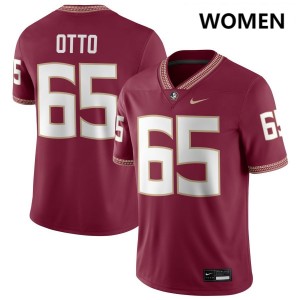 Andre Otto FSU Seminoles High School #65 Women's College Football Jersey - Garnet 613082-671