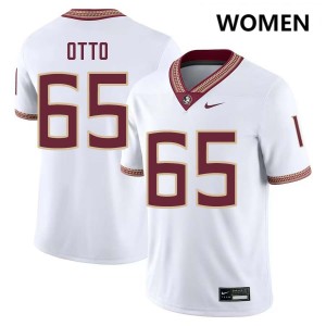 Andre Otto Florida State Seminoles University #65 Women's College Football Jerseys - White 241124-622