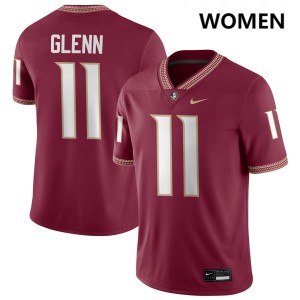 Brock Glenn Seminoles Womens #11 Alumni College Football Jersey - Garnet 326485-742