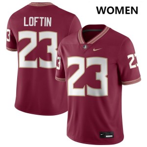Chase Loftin FSU Seminoles Women's #23 College Football NCAA Jerseys - Garnet 679855-603