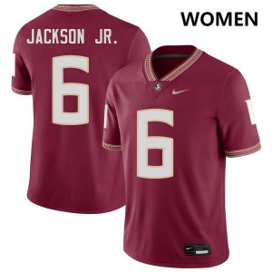 Darrell Jackson Jr. Noles #6 Player Womens College Football Jersey - Garnet 333982-305