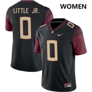 Earl Little Jr. Noles College Football NCAA Womens #0 Jersey - Black 925286-740