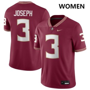 Edwin Joseph Noles #3 Womens College Football Stitched Jerseys - Garnet 177111-680
