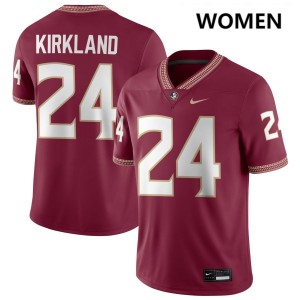 K.J. Kirkland FSU College Football 2025-26 #24 Women's Jersey - Garnet 977670-840