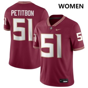 Luke Petitbon Florida State Womens Limited College Football #51 Jerseys - Garnet 455418-360