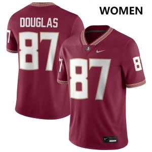 Markeston Douglas FSU Seminoles #87 Womens 2025-26 College Football Jerseys - Garnet 119111-739