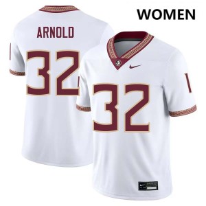 Mason Arnold Florida State Seminoles Women's #32 Limited College Football Jerseys - White 791219-882