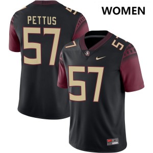 Micah Pettus FSU Womens #57 Player College Football Jerseys - Black 303577-815