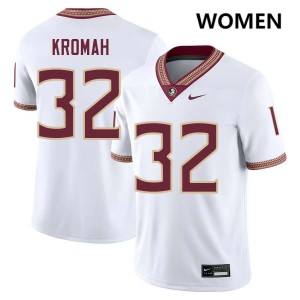 Ousmane Kromah Florida State Womens College Football Limited #32 Jerseys - White 857754-715