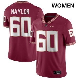 Peyton Naylor FSU #60 College Football Replica Womens Jerseys - Garnet 559389-785
