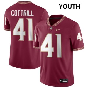 AJ Cottrill FSU Seminoles #41 College Football Youth Limited Jerseys - Garnet 112658-999
