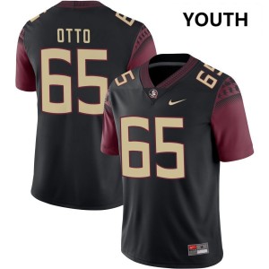 Andre Otto Seminoles College Football #65 Youth NCAA Jersey - Black 273391-806