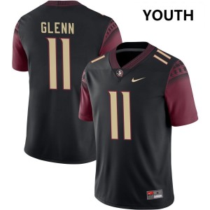 Brock Glenn Noles #11 Embroidery College Football Youth Jerseys - Black 387179-309