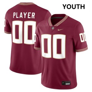 Custom Seminoles High School College Football Youth #00 Jersey - Garnet 355972-321