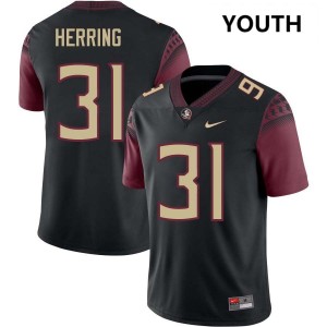 Elijah Herring FSU Seminoles NCAA Youth #31 College Football Jersey - Black 669323-398