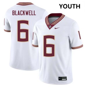 Gavin Blackwell FSU #6 Youth College Football Player Jersey - White 989984-827