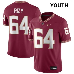 Jacob Rizy Florida State Seminoles Youth Alumni College Football #64 Jersey - Garnet 574726-270