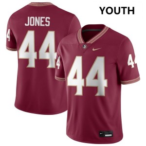 Jaden Jones FSU Seminoles College Football Game #44 Youth Jersey - Garnet 159070-541