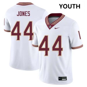 Jaden Jones Florida State Seminoles Youth High School #44 College Football Jersey - White 149467-883
