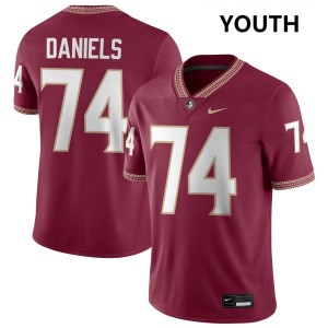Jonathan Daniels FSU College Football Youth Player #74 Jerseys - Garnet 124238-430