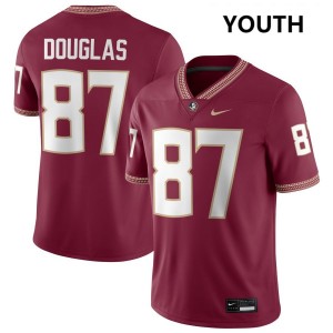 Markeston Douglas FSU Seminoles #87 College Football Player Youth Jerseys - Garnet 469691-212