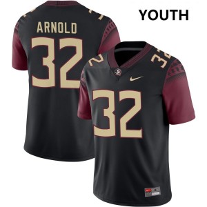 Mason Arnold Noles Youth #32 Official College Football Jersey - Black 910164-415
