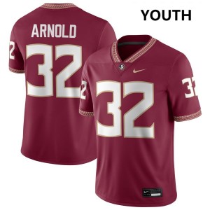 Mason Arnold FSU Seminoles College Football Limited #32 Youth Jerseys - Garnet 542004-967