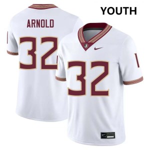 Mason Arnold Noles Youth College Football Official #32 Jerseys - White 818816-327
