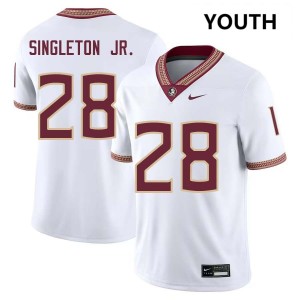 Samuel Singleton Jr. Florida State Youth Alumni College Football #28 Jersey - White 889406-357